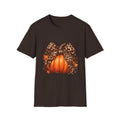 Leopard Print Bow Pumpkin Fall T Shirt Unisex Autumn Graphic Tee
