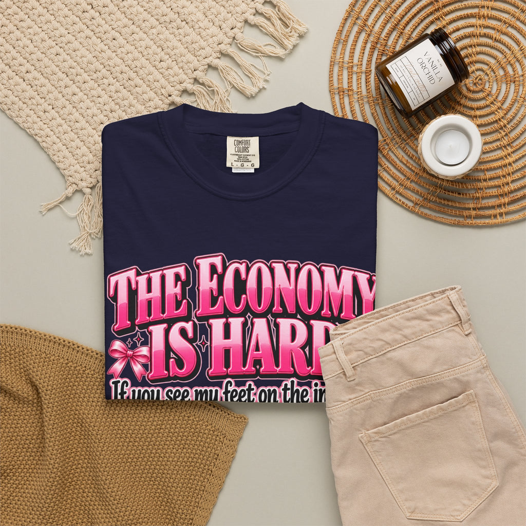 The Economy Is Hard Mind Your Business Coquette Graphic Tee