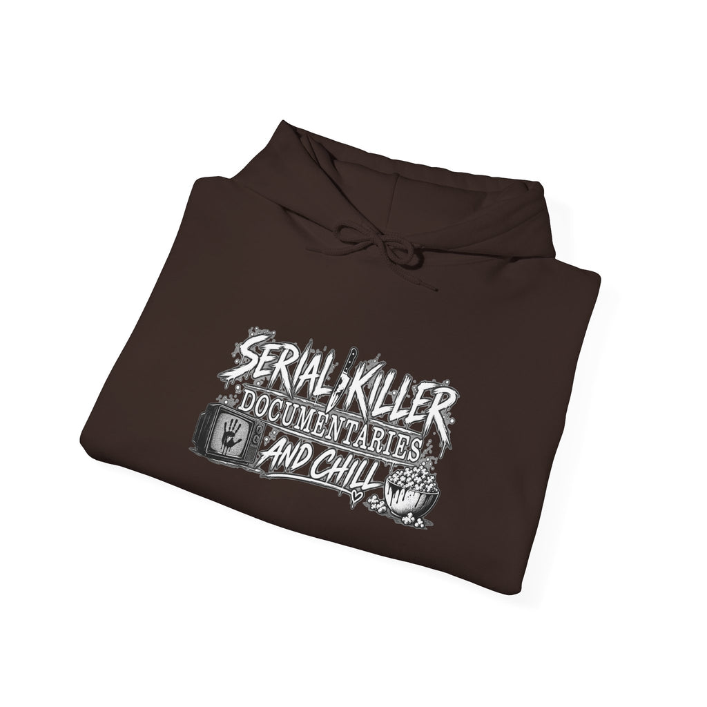 Serial Killer Documentaries and Chill Crime Scene Sleeve Hoodie