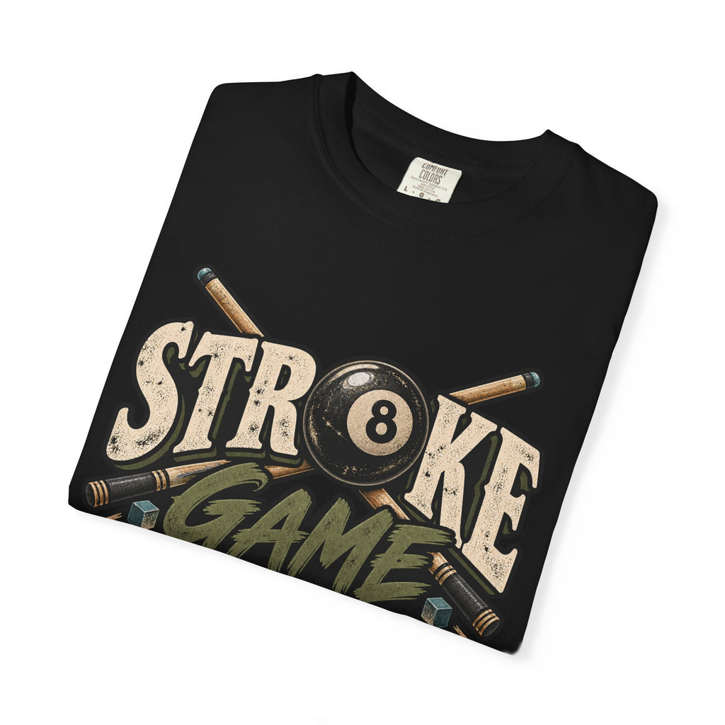 Stroke Game Strong | Retro Pool & Billiards T-Shirt