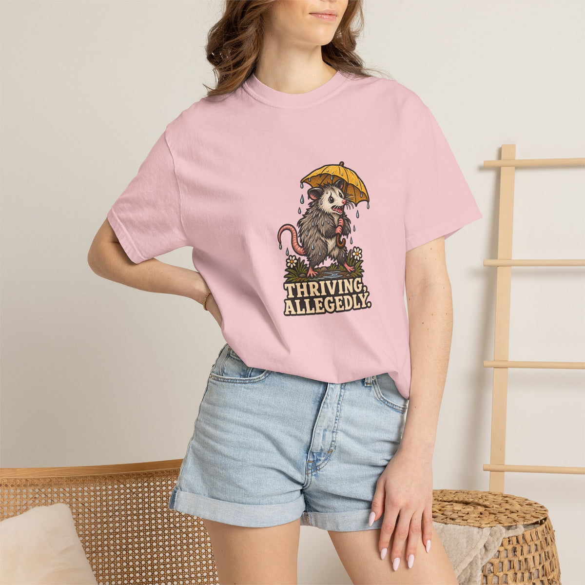 Thriving Allegedly Possum Tee