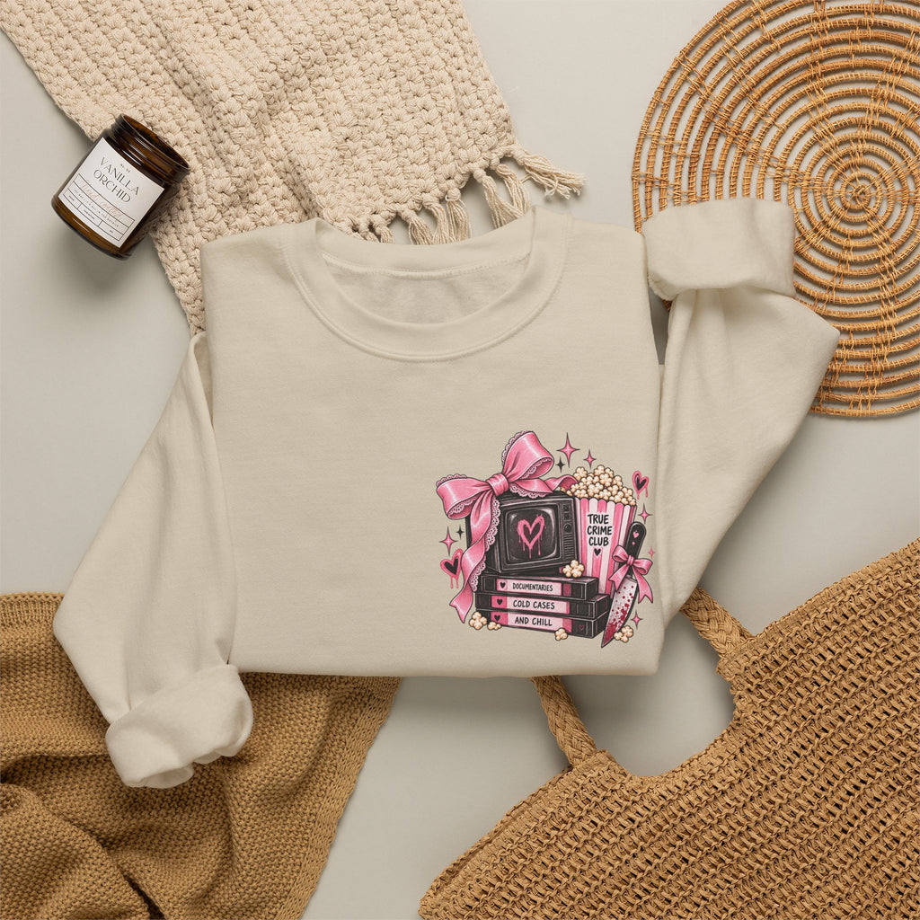 Serial Killer Documentaries and Chill Coquette Crewneck