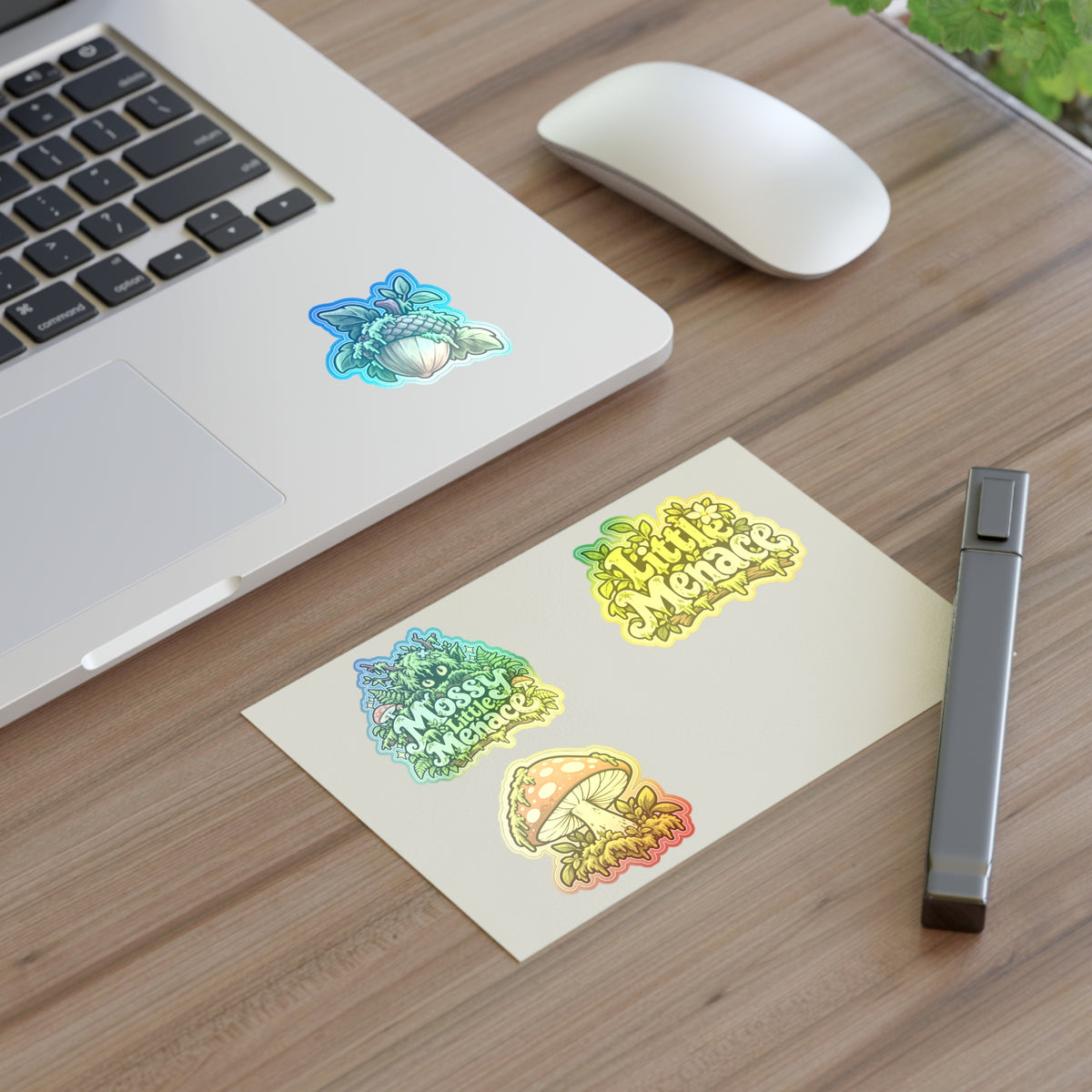 Mossy Little Menace Sticker Sheet — 4 Piece Woodland Pack