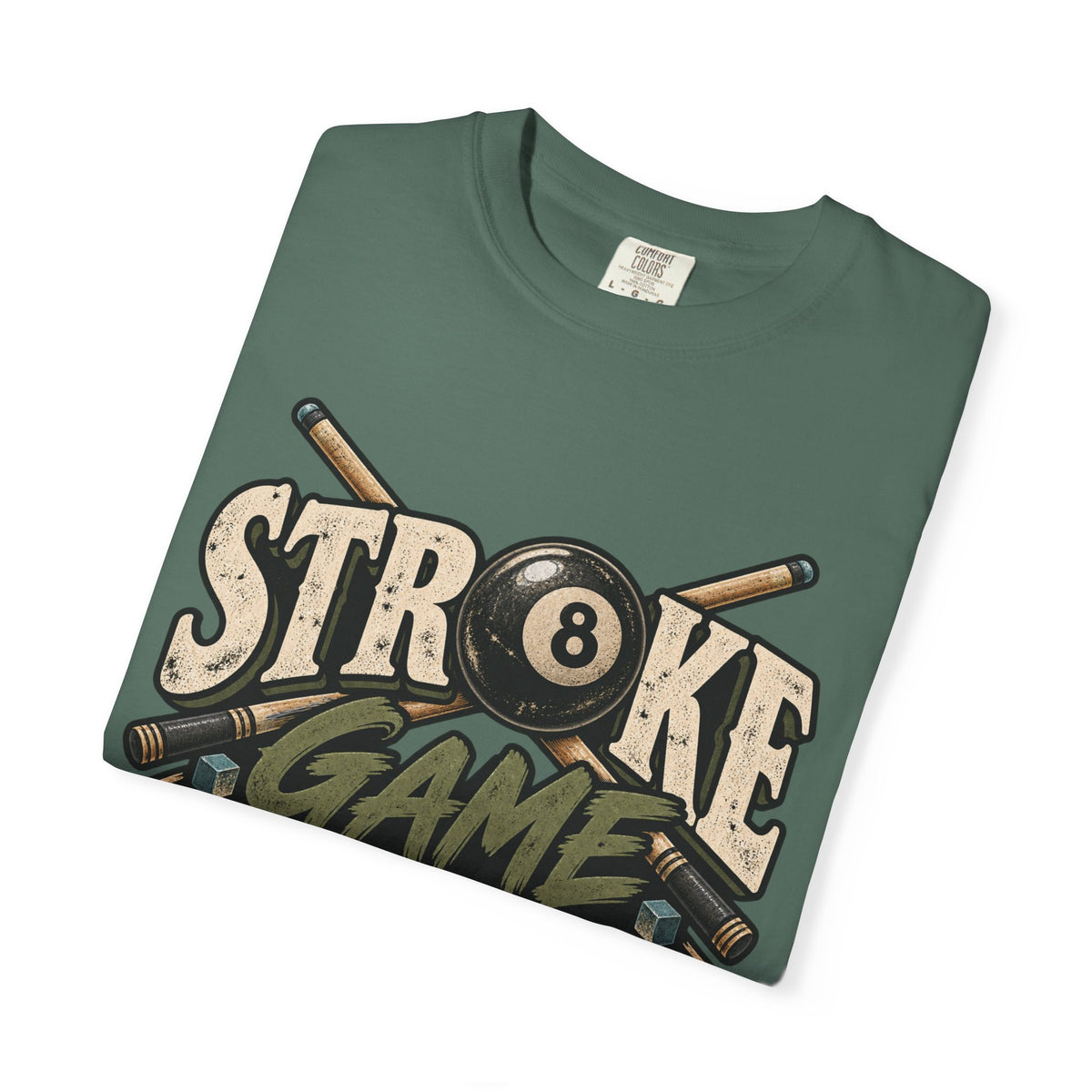 Stroke Game Strong | Retro Pool & Billiards T-Shirt