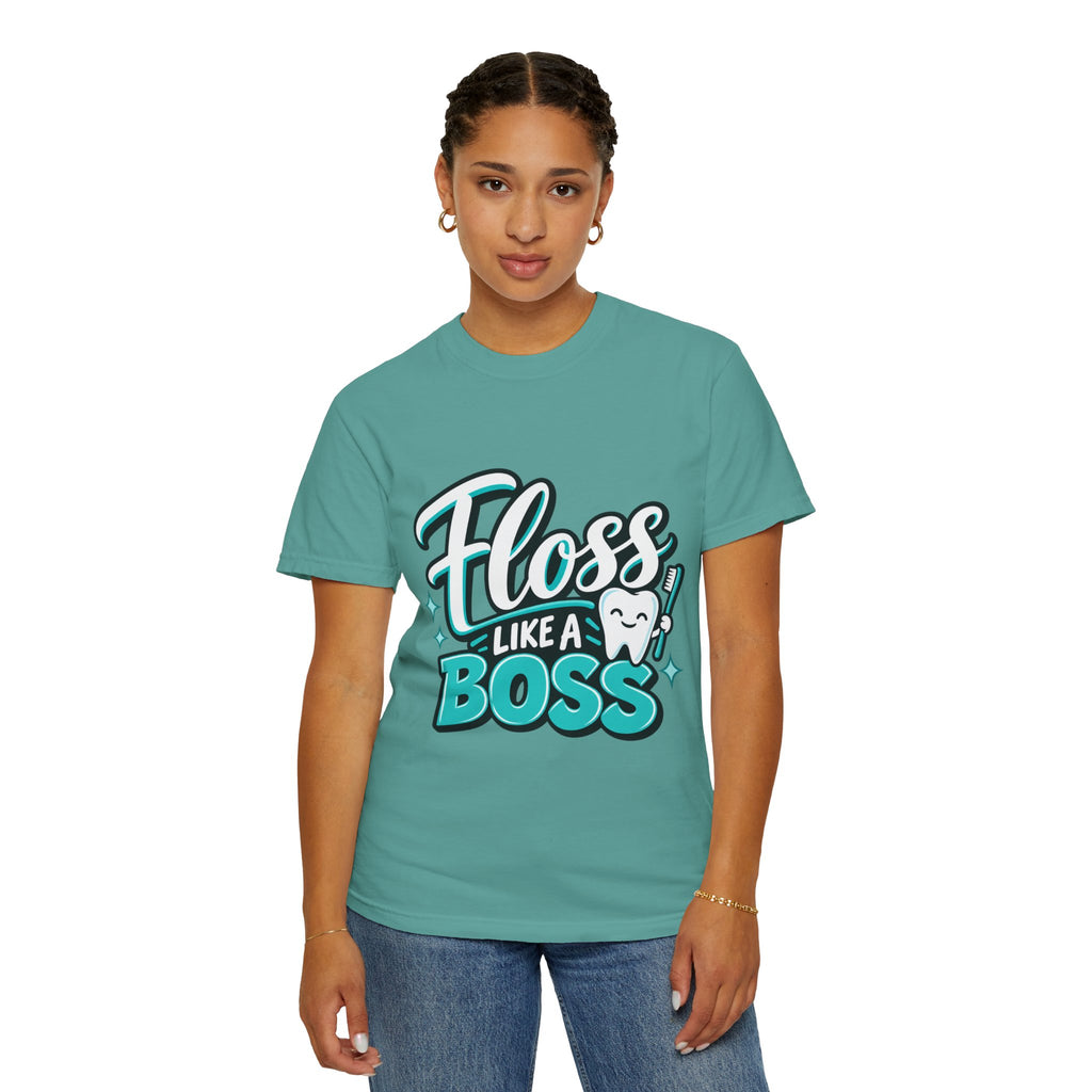 Floss Like a Boss Dental Tee – Cute Dentist, Hygienist & Dental Assistant Shirt