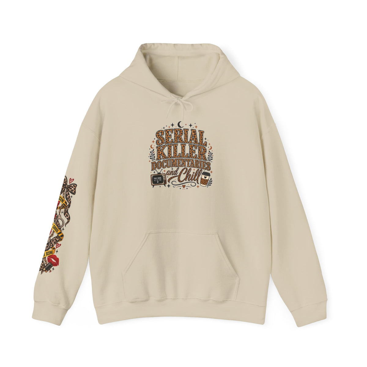 Serial Killer Documentaries and Chill Leopard Hoodie
