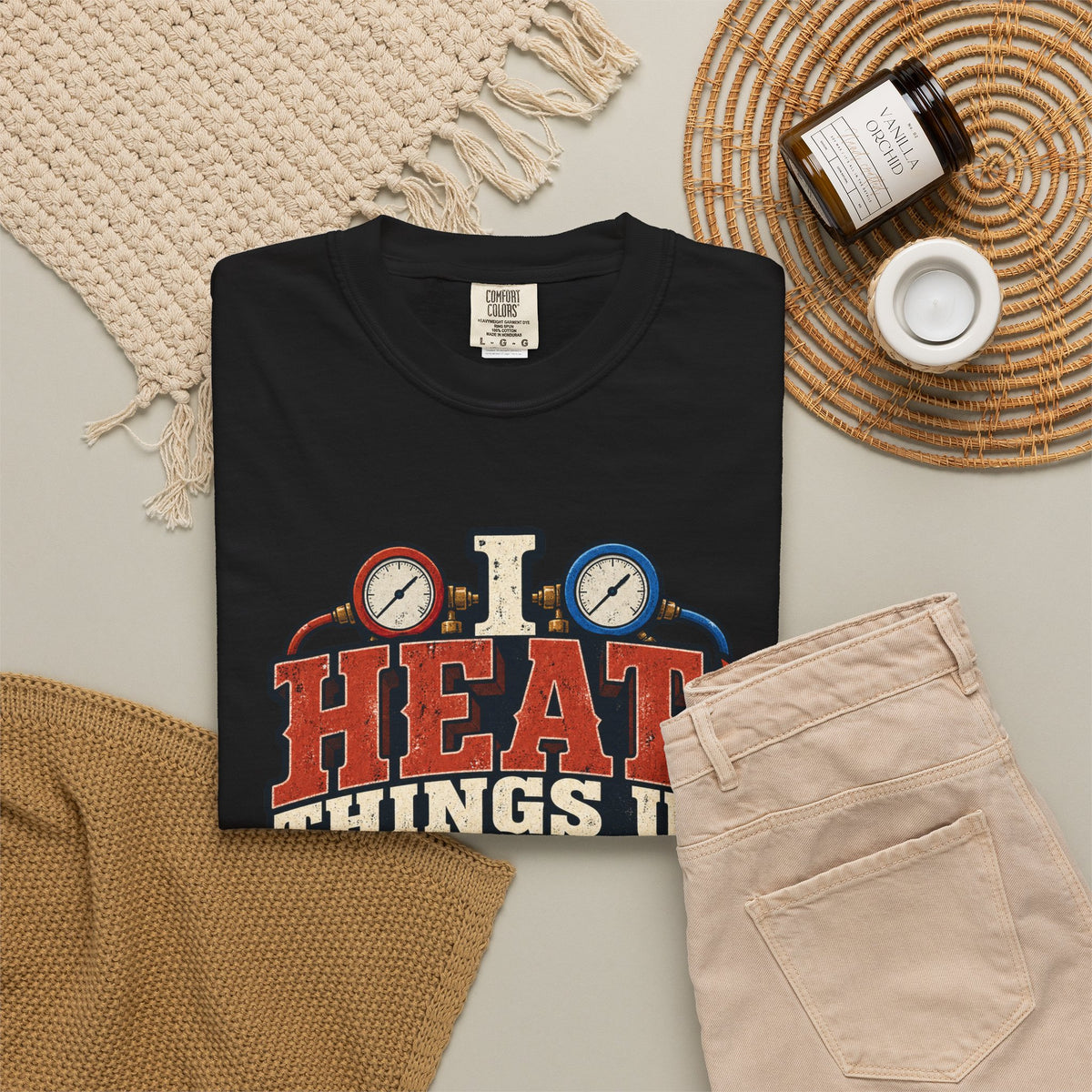 HVAC Hottie — Heat Things Up & Cool Things Down Tee