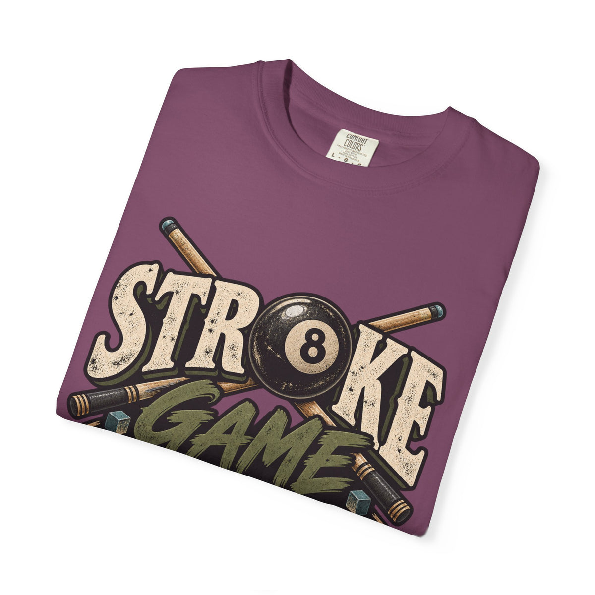 Stroke Game Strong | Retro Pool & Billiards T-Shirt