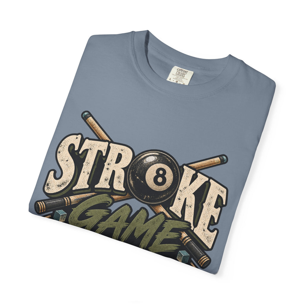 Stroke Game Strong | Retro Pool & Billiards T-Shirt