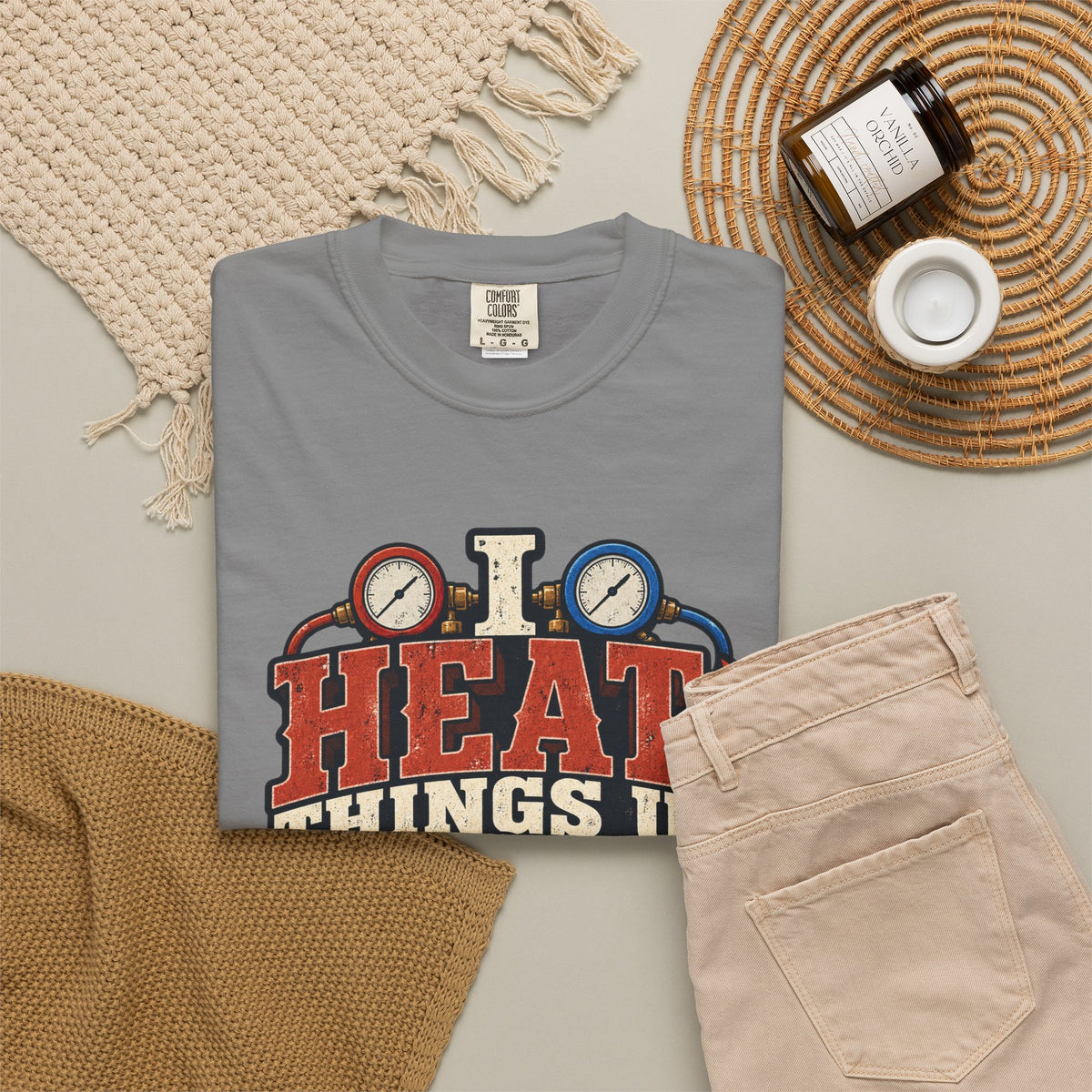 HVAC Hottie — Heat Things Up & Cool Things Down Tee