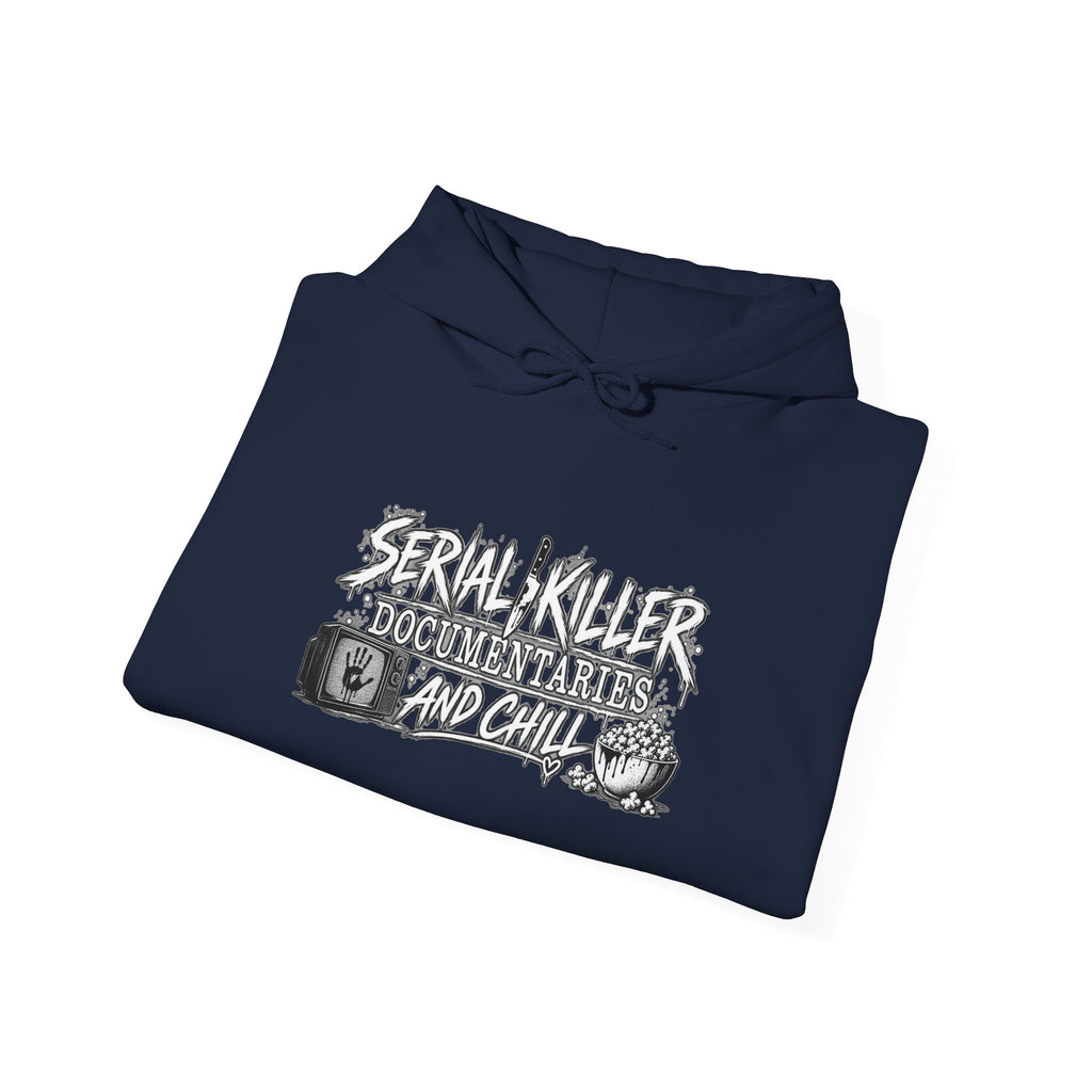 Serial Killer Documentaries and Chill Crime Scene Sleeve Hoodie