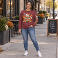 Dental Assistant Halloween Floral Long Sleeve T Shirt With Smiling Tooth Design