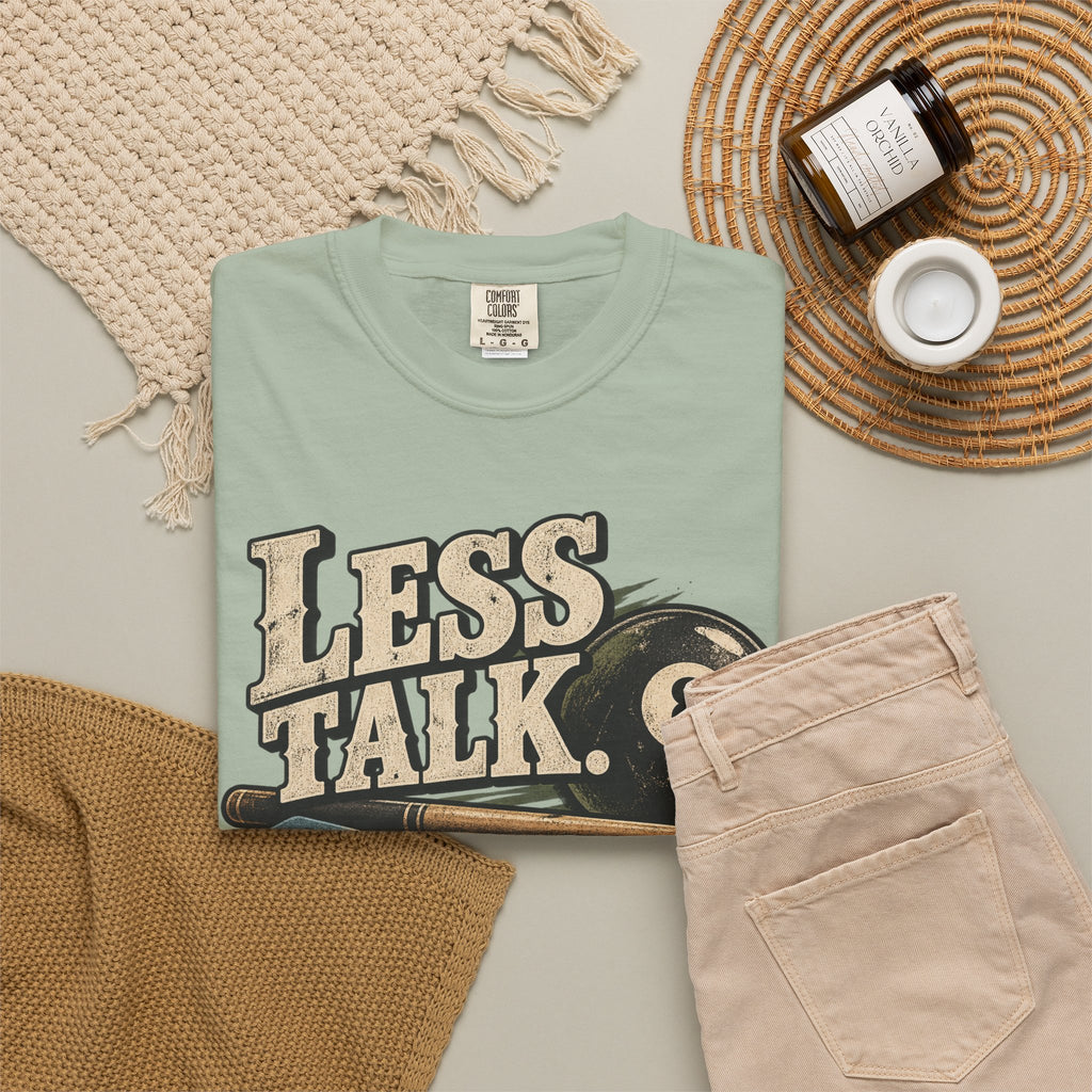 Less Talk, More Chalk Pool T-Shirt | Retro Billiards Graphic Tee