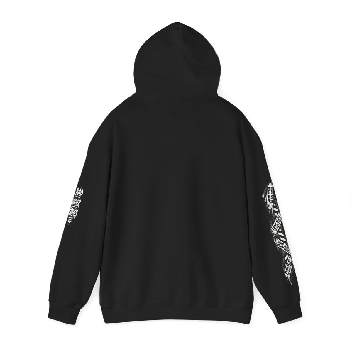Serial Killer Documentaries and Chill Crime Scene Sleeve Hoodie