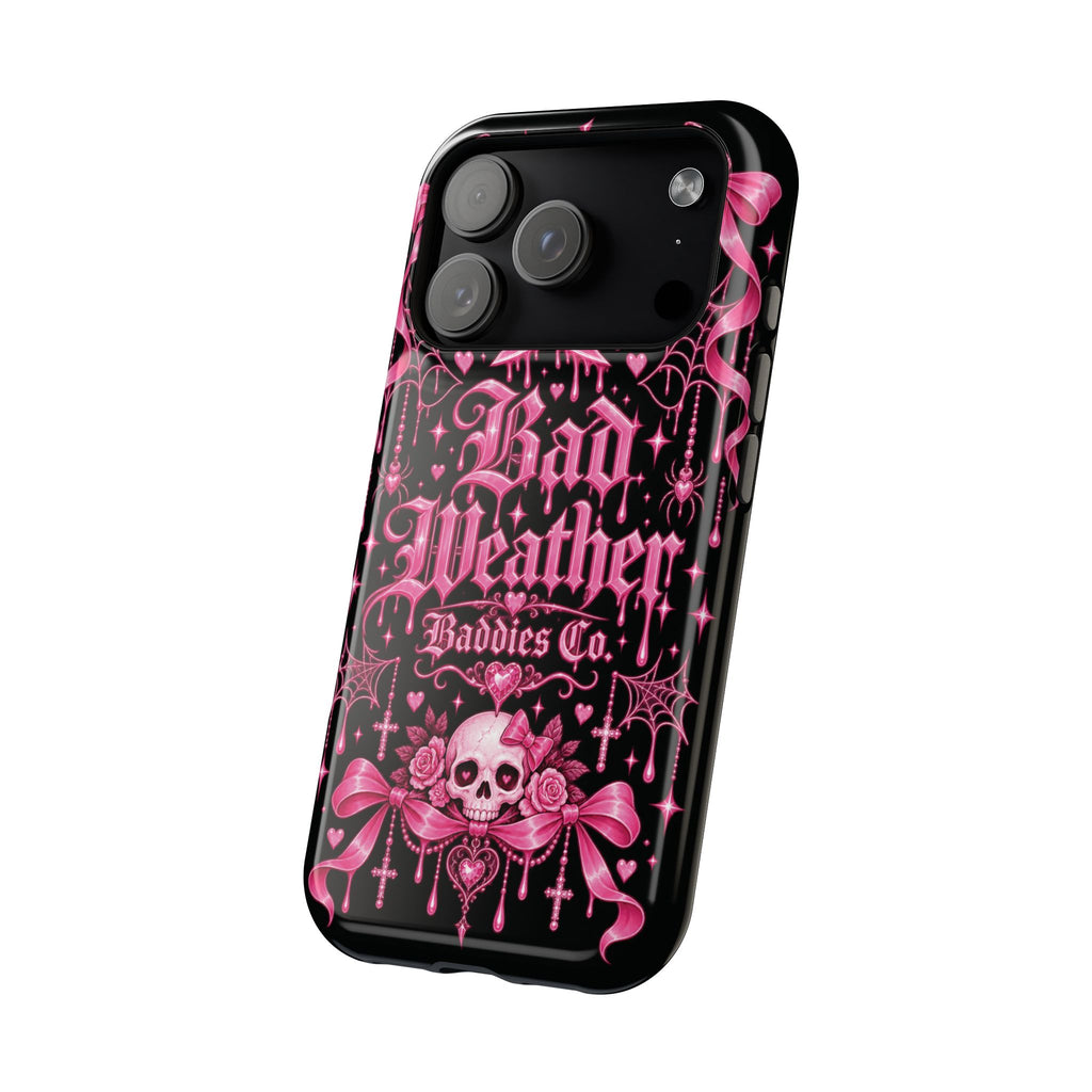 Pink Gothic Magnetic Phone Case With Impact Resistant Protection