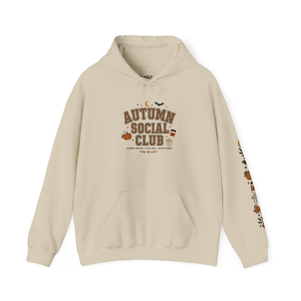 Autumn Social Club Sweatshirt | Leopard Print Fall Shirt | Pumpkin Patches Rainy Days Spooky Nights | Cozy Autumn Crewneck