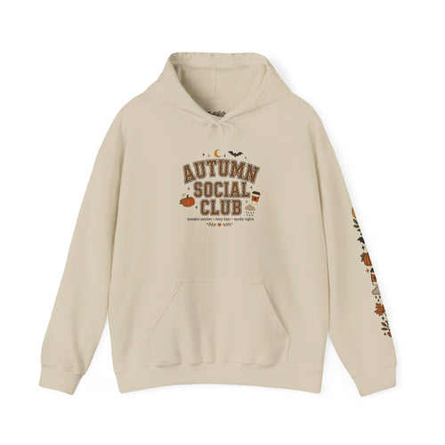 Autumn Social Club Sweatshirt | Leopard Print Fall Shirt | Pumpkin Patches Rainy Days Spooky Nights | Cozy Autumn Crewneck