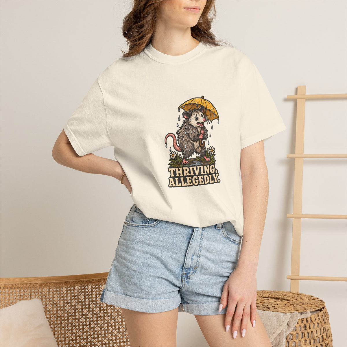 Thriving Allegedly Possum Tee