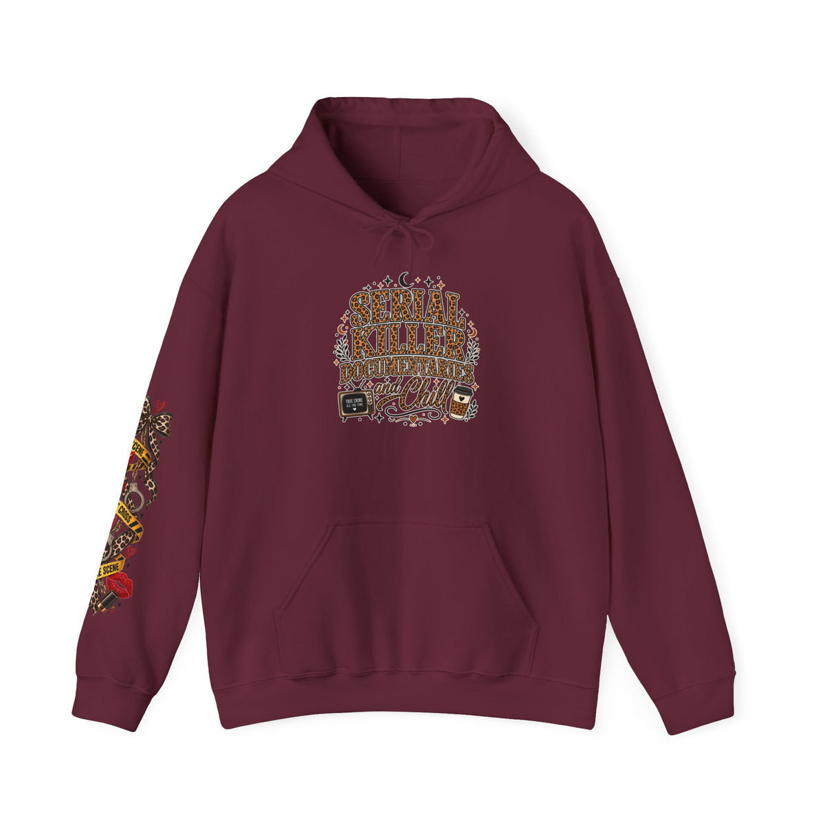 Serial Killer Documentaries and Chill Leopard Hoodie