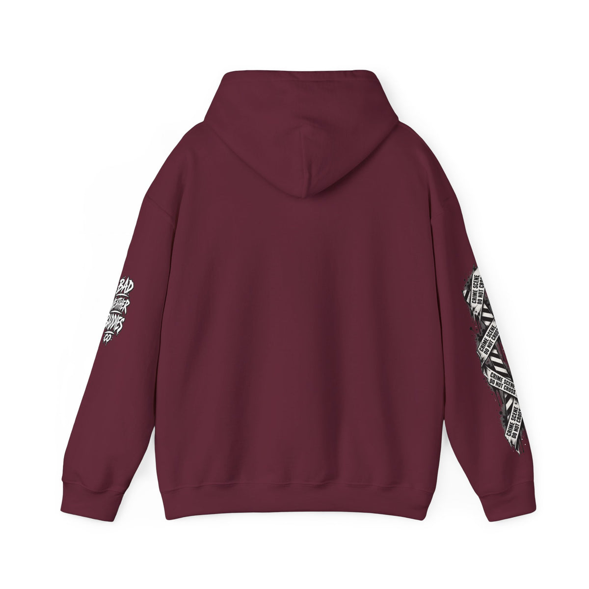 Serial Killer Documentaries and Chill Crime Scene Sleeve Hoodie