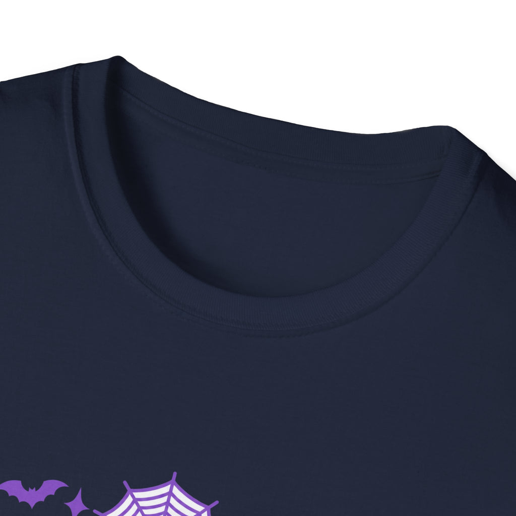 Spooky Mama Halloween Tee With Cute Ghosts Bats And Lavender Details
