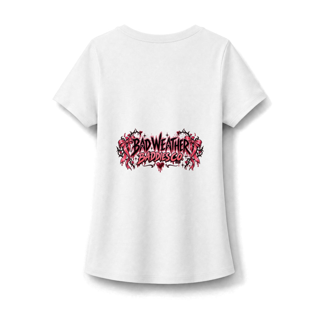 Womens Grey Sweatpants Season Scoop Neck Tee Funny Coquette Cherry Shirt