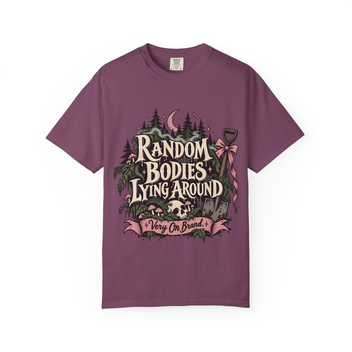 Random Bodies Lying Around Graphic T-Shirt — Dark Humor Halloween Tee