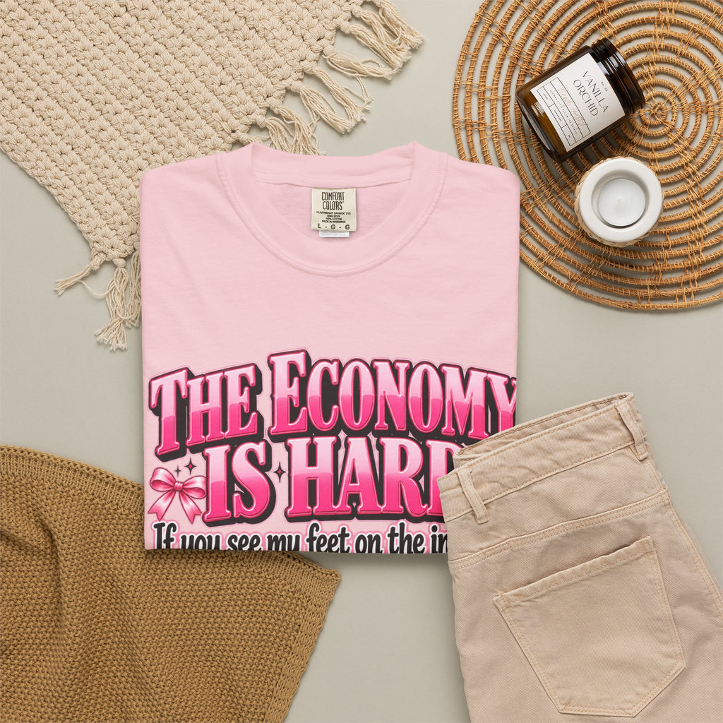 The Economy Is Hard Mind Your Business Coquette Graphic Tee