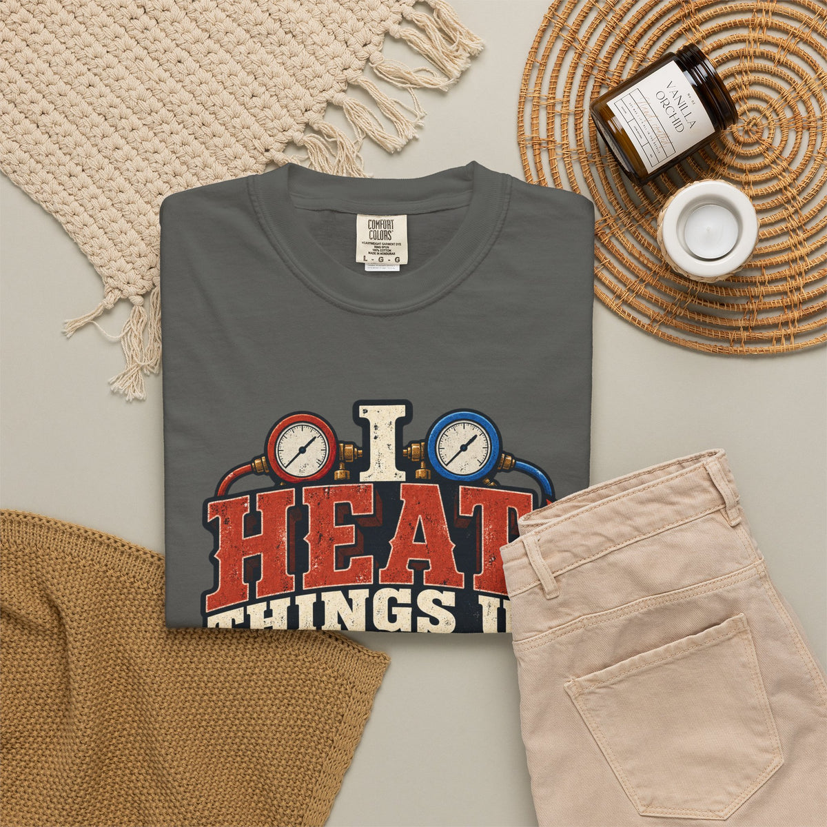 HVAC Hottie — Heat Things Up & Cool Things Down Tee