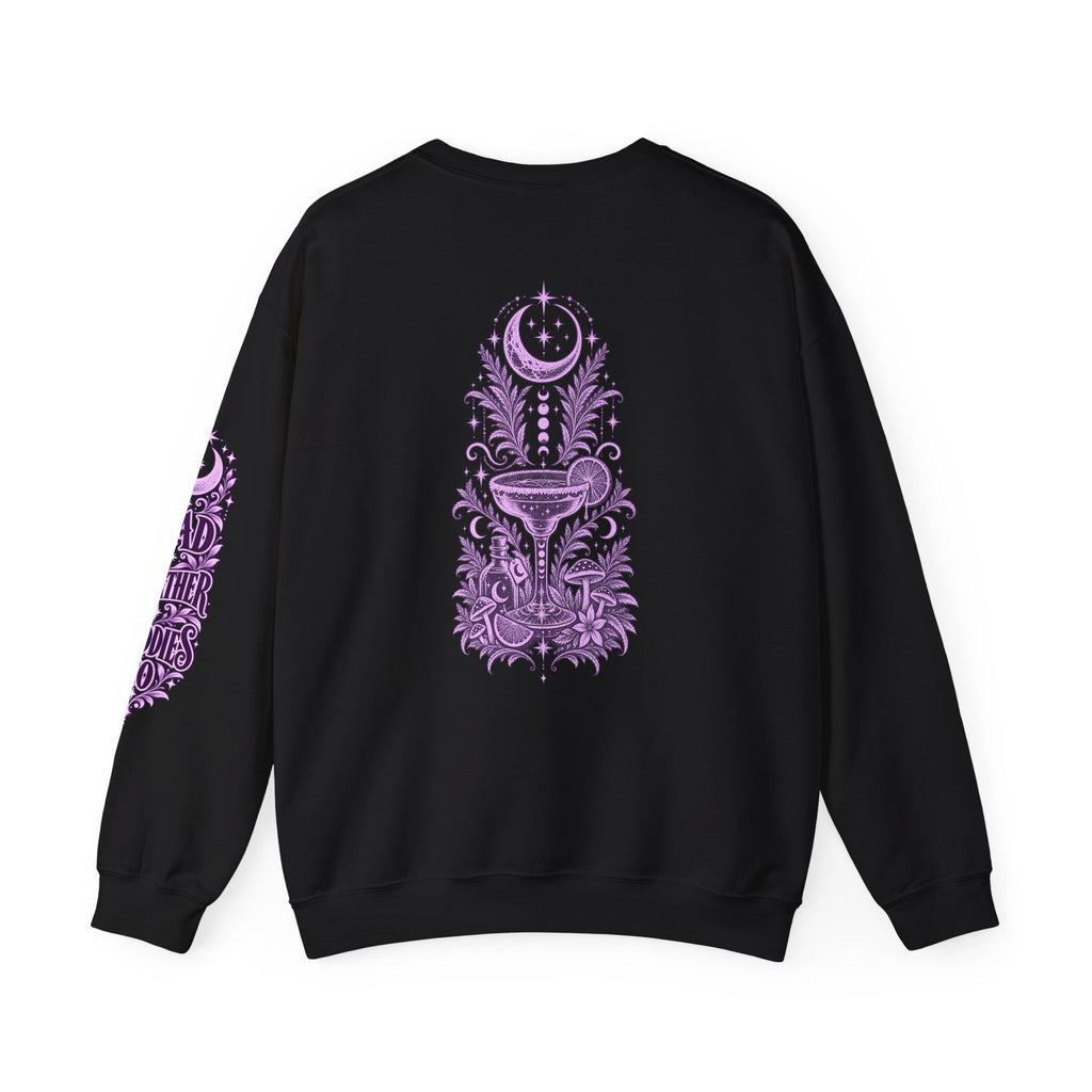 Moonlit Margaritas Witchy Unisex Crewneck Sweatshirt With Celestial Design