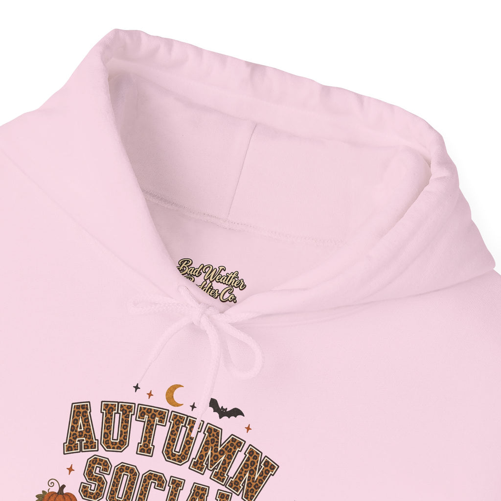 Autumn Social Club Sweatshirt | Leopard Print Fall Shirt | Pumpkin Patches Rainy Days Spooky Nights | Cozy Autumn Crewneck
