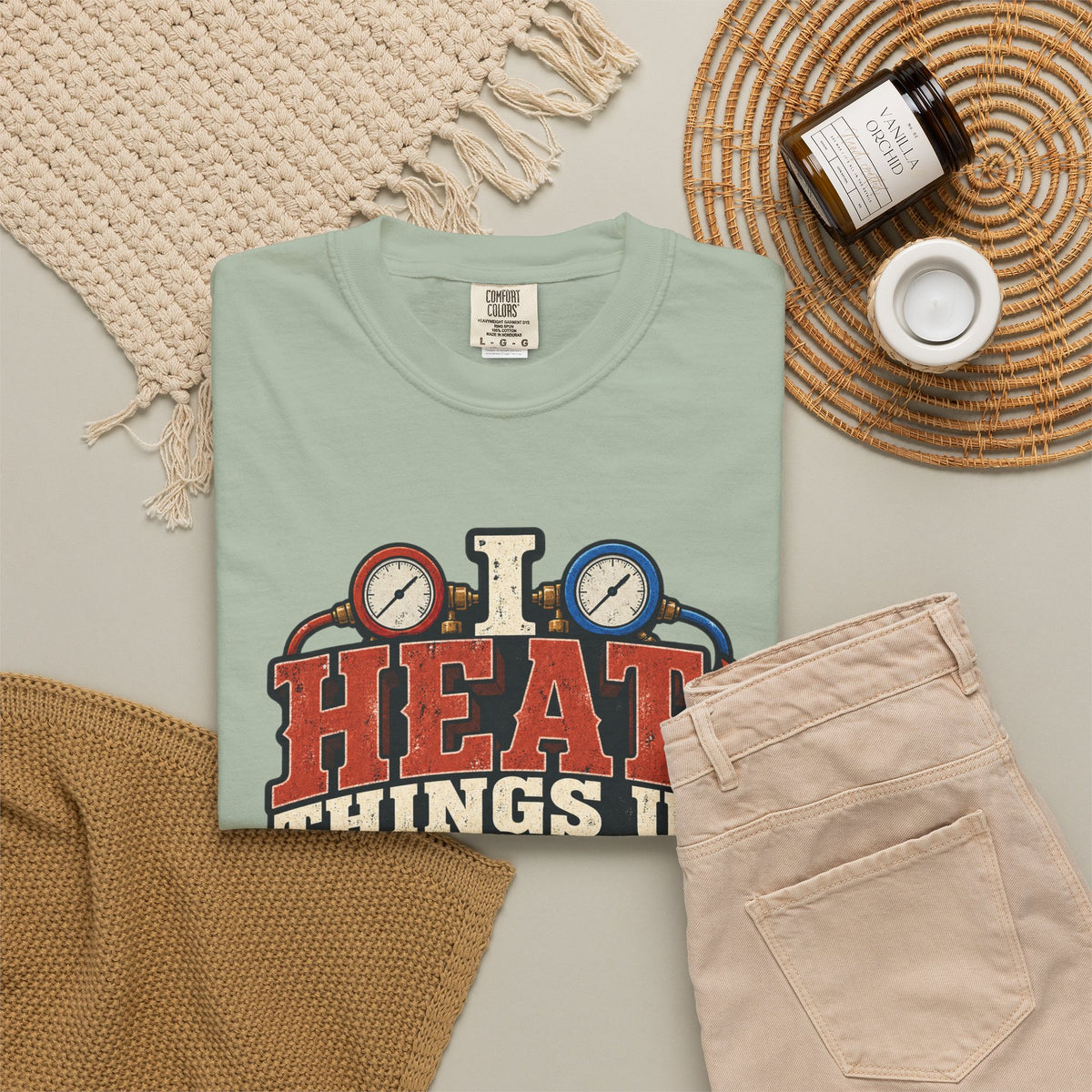 HVAC Hottie — Heat Things Up & Cool Things Down Tee