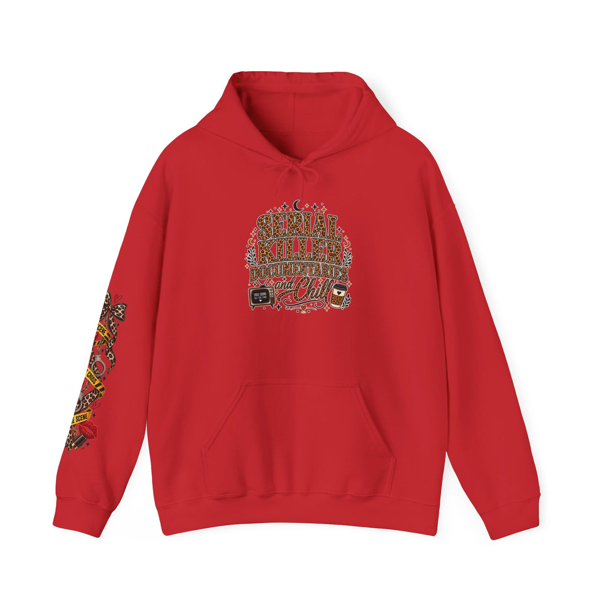 Serial Killer Documentaries and Chill Leopard Hoodie