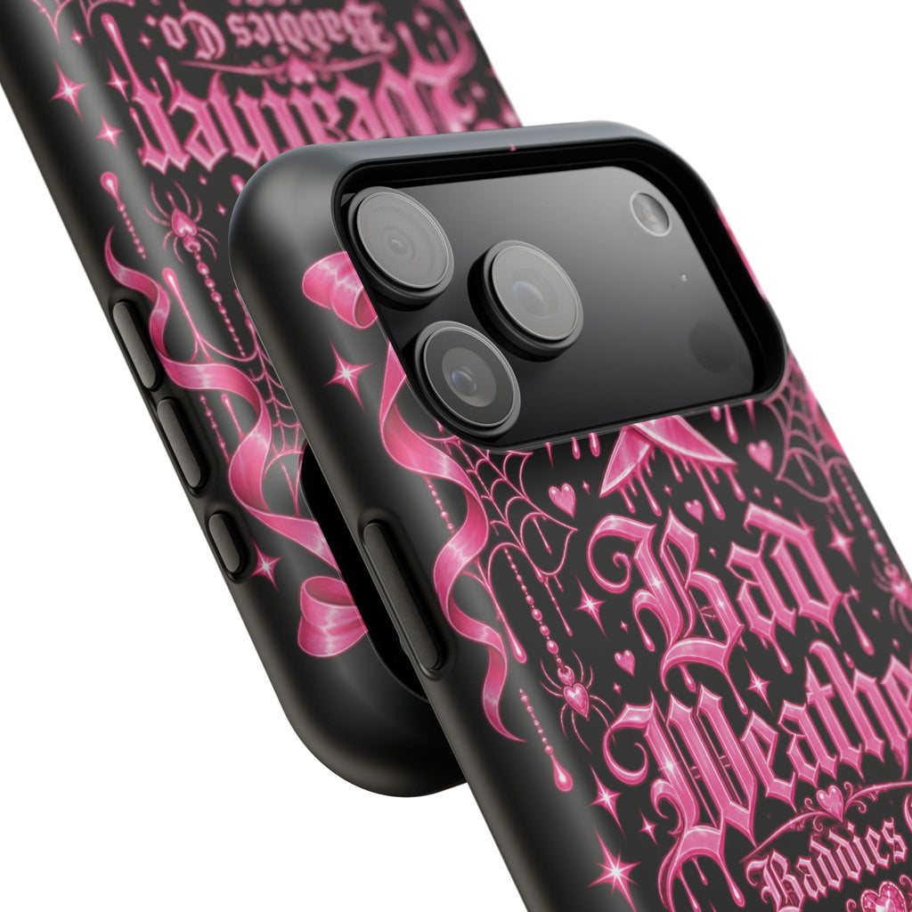Pink Gothic Magnetic Phone Case With Impact Resistant Protection