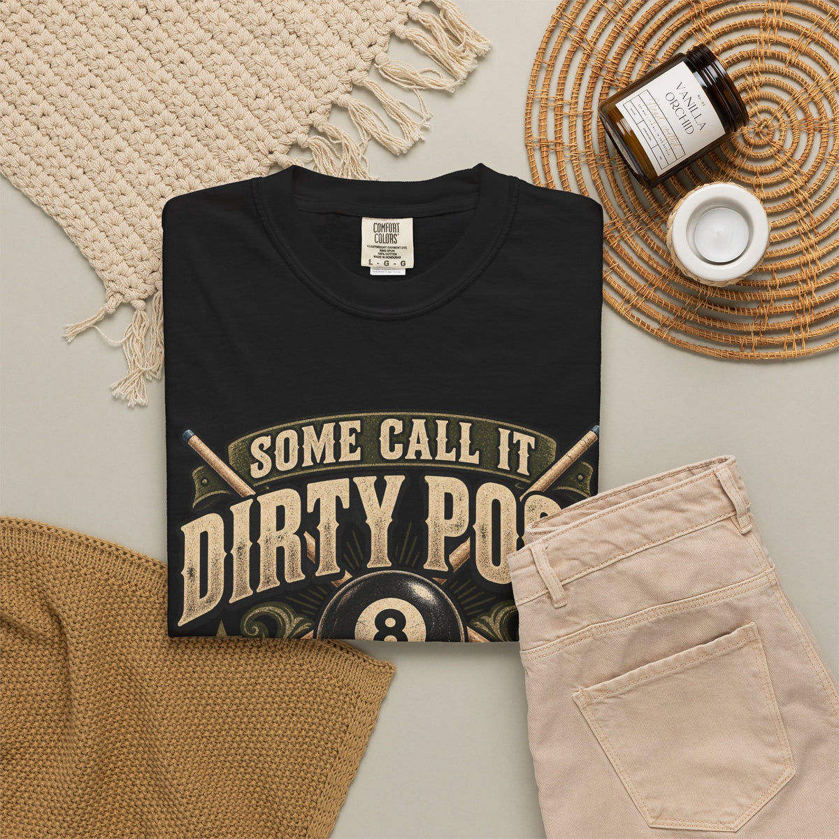 Some Call It Dirty Pool, I Call It Strategy | Retro Billiards T-Shirt