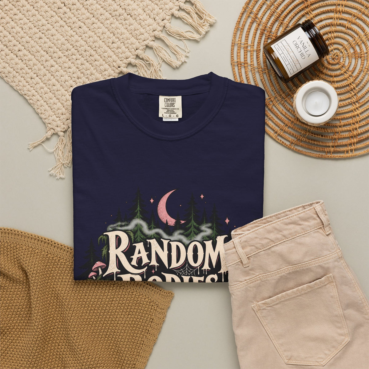 Random Bodies Lying Around Graphic T-Shirt — Dark Humor Halloween Tee