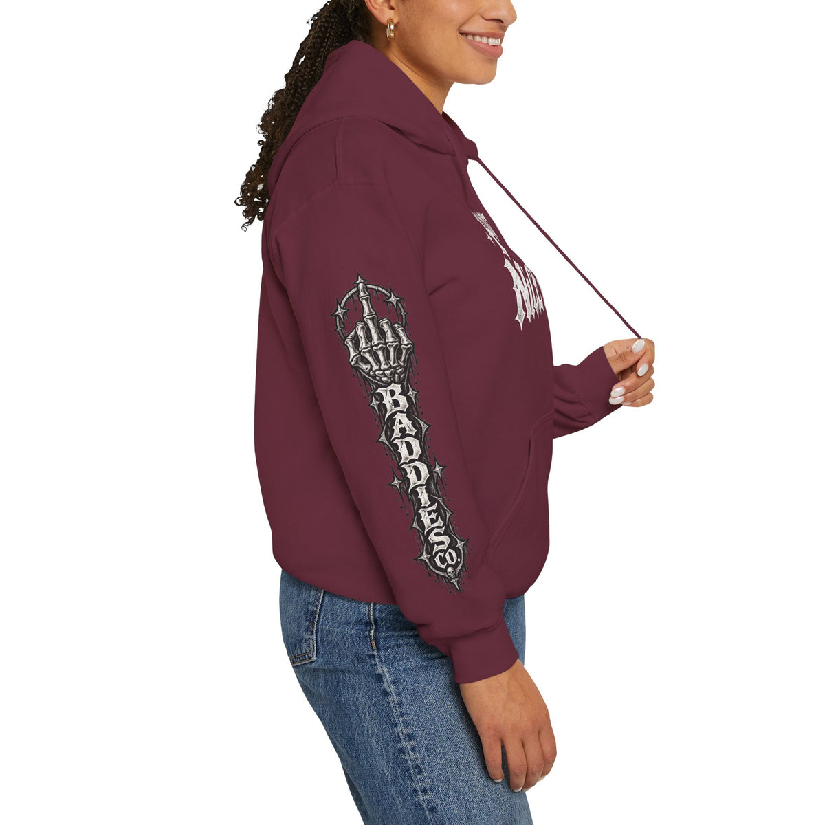 Have a Nice Day Gothic Sleeve Hoodie
