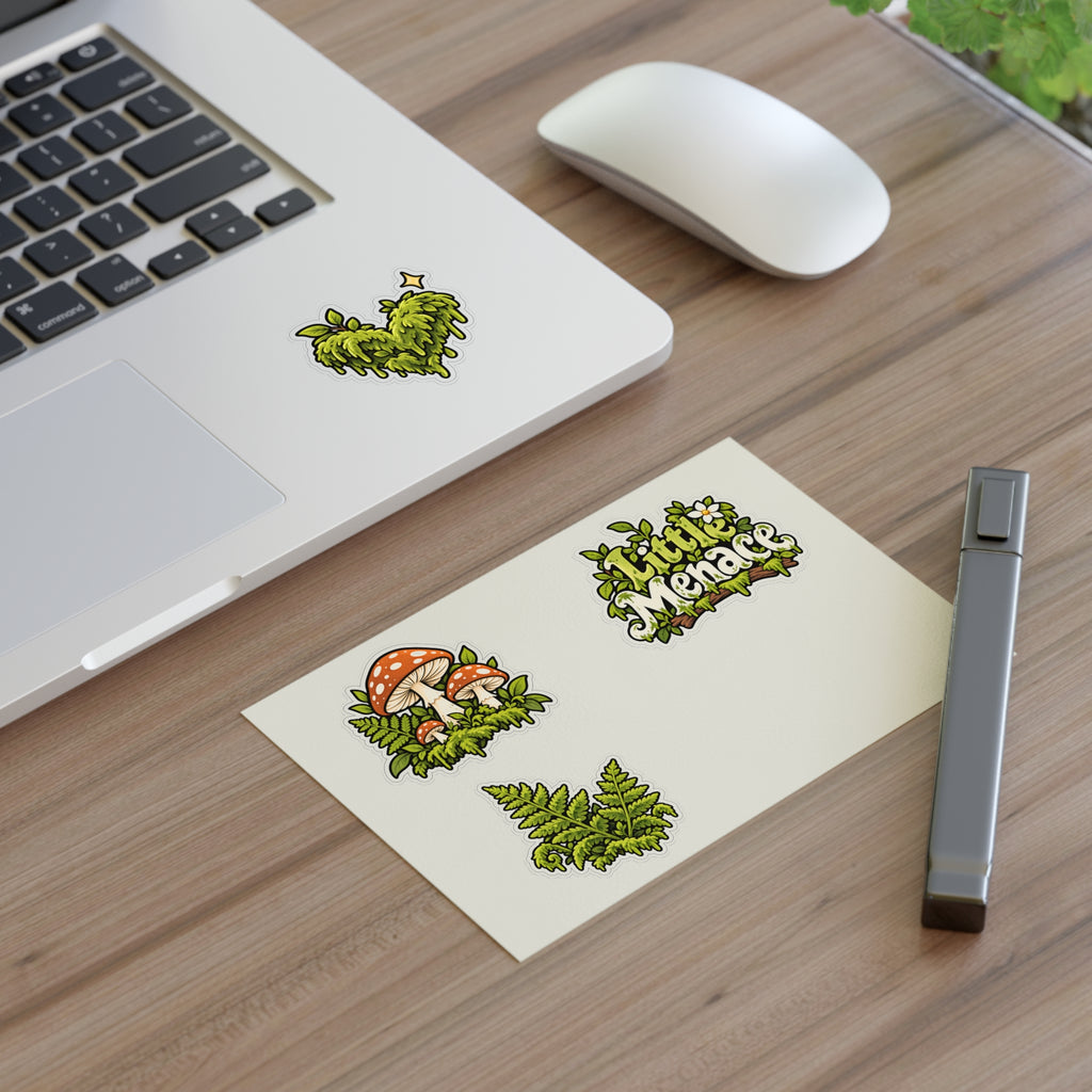Mossy Little Menace Sticker Sheet — Woodland Mood Pack