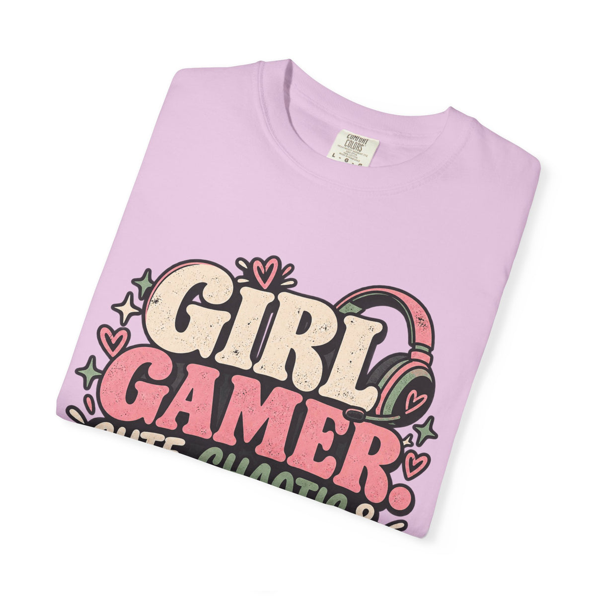 Girl Gamer Cute Chaotic & Carrying the Team | Retro Gaming T-Shirt