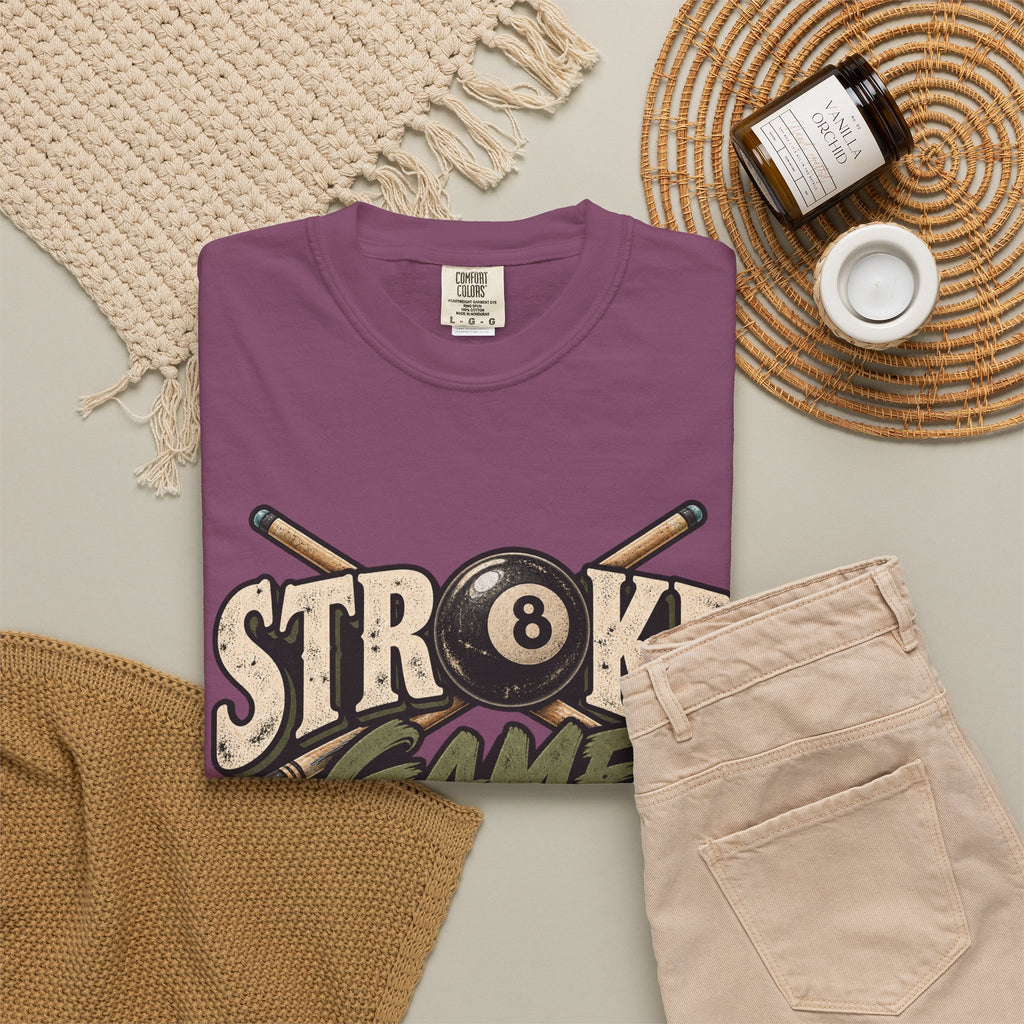 Stroke Game Strong | Retro Pool & Billiards T-Shirt