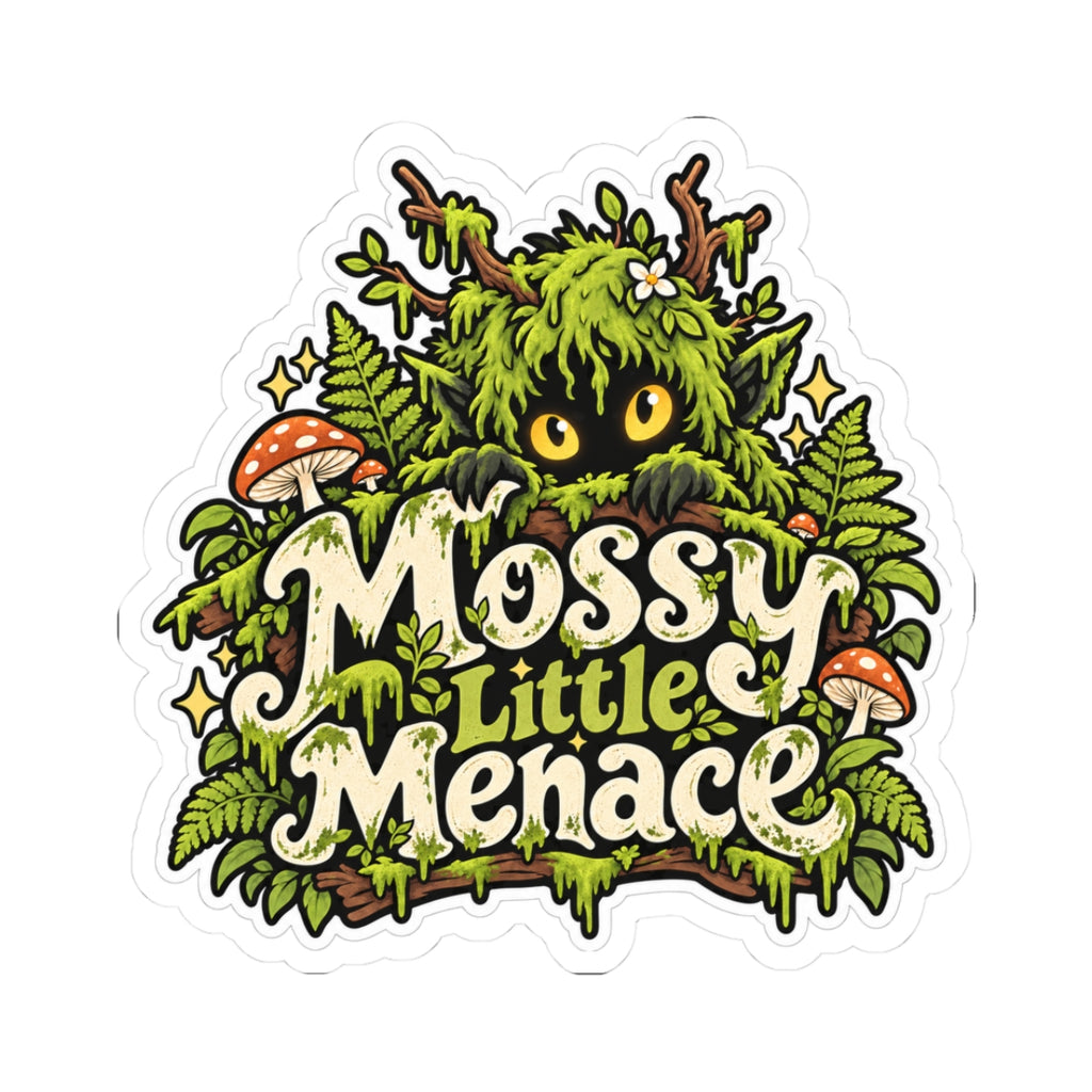 Mossy Little Menace Sticker