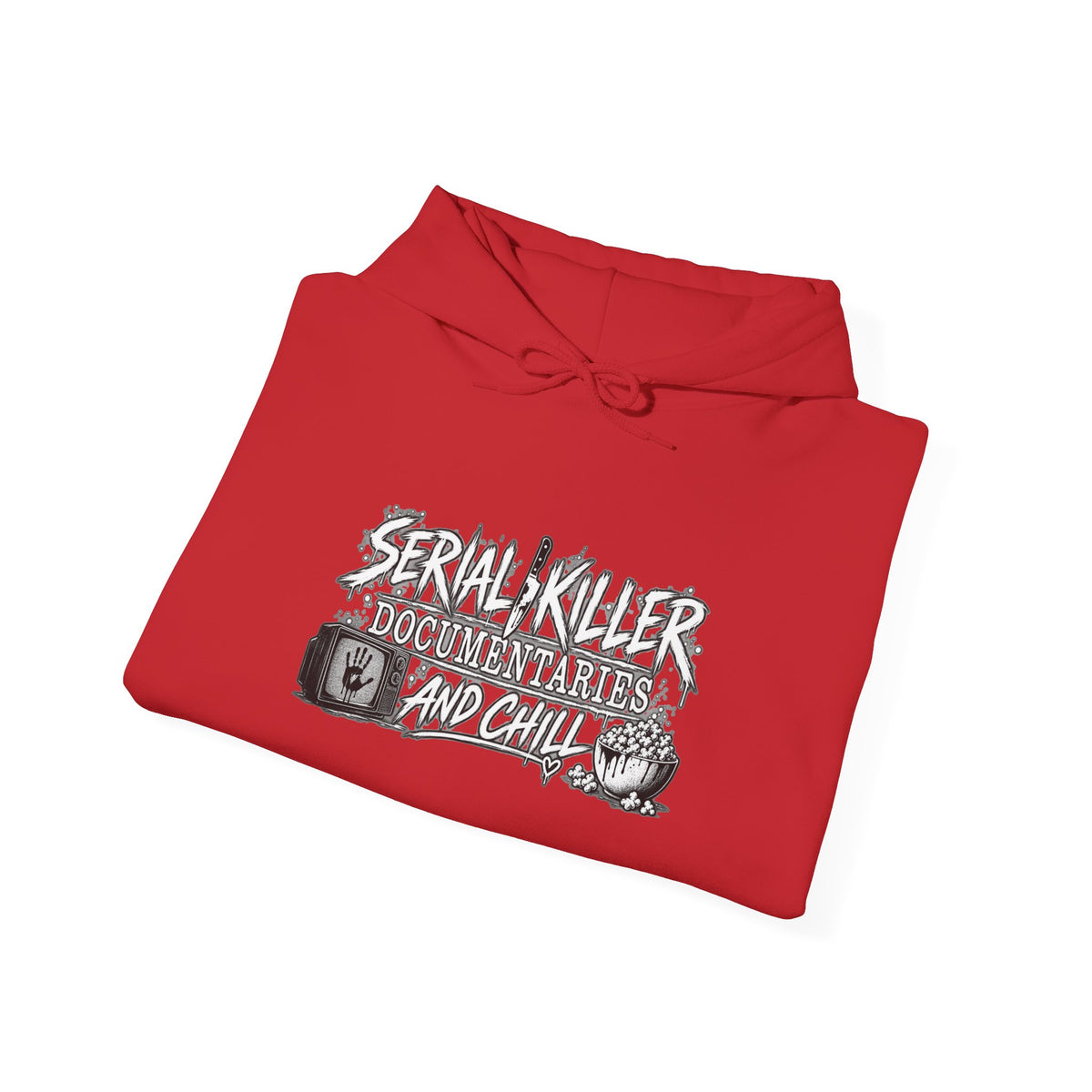 Serial Killer Documentaries and Chill Crime Scene Sleeve Hoodie