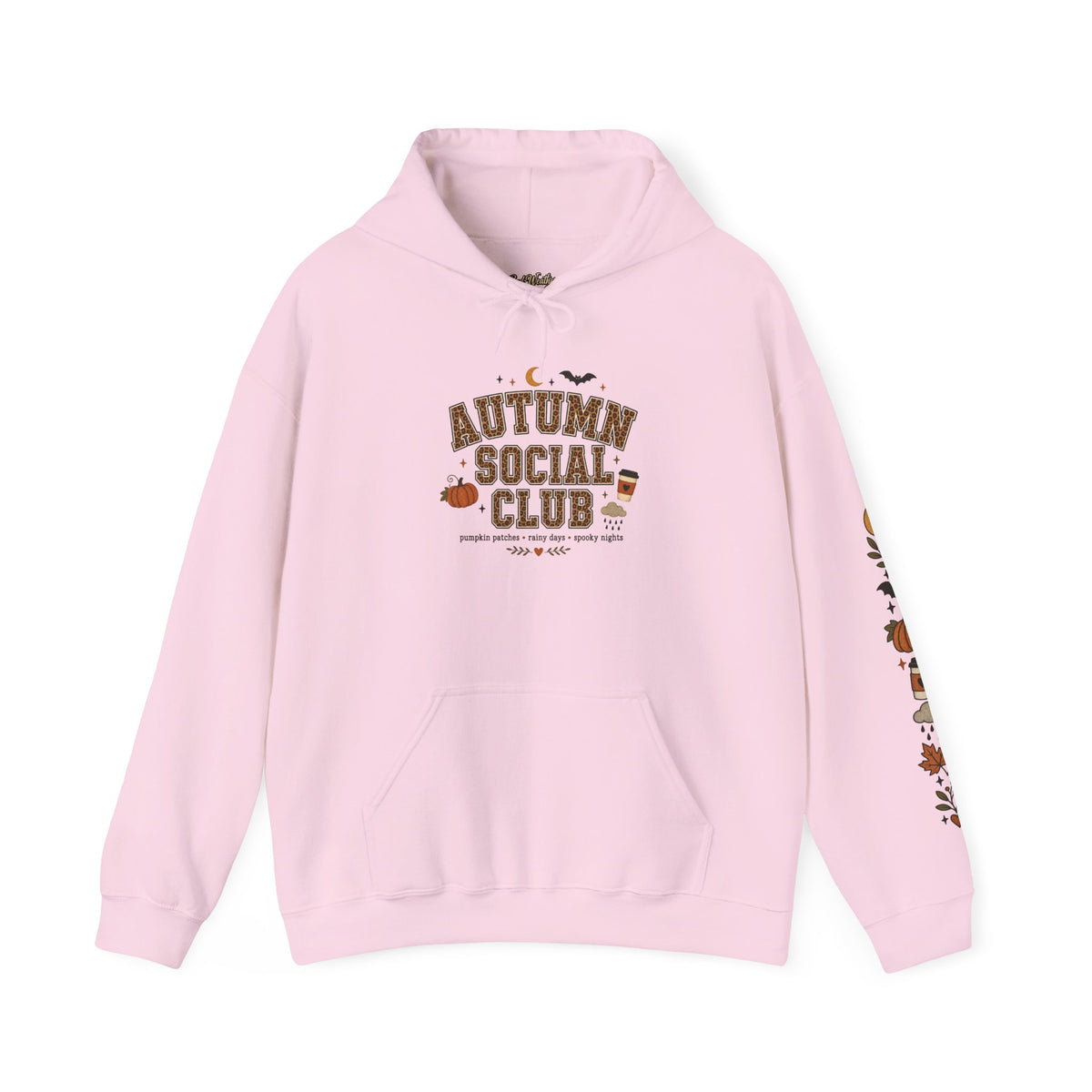 Autumn Social Club Sweatshirt | Leopard Print Fall Shirt | Pumpkin Patches Rainy Days Spooky Nights | Cozy Autumn Crewneck