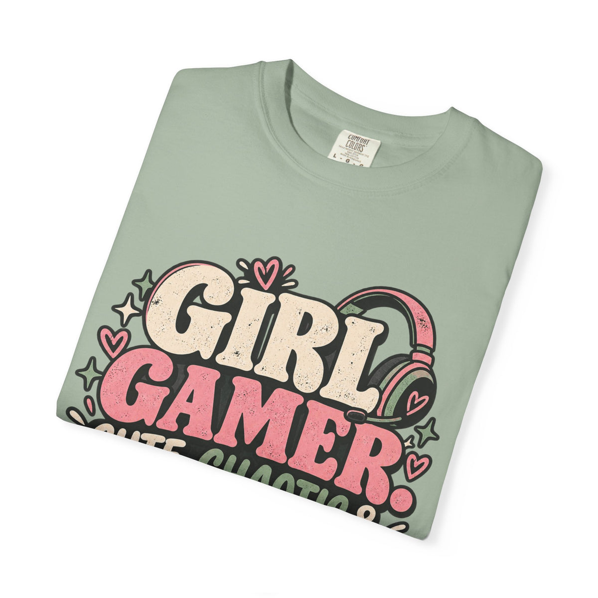 Girl Gamer Cute Chaotic & Carrying the Team | Retro Gaming T-Shirt