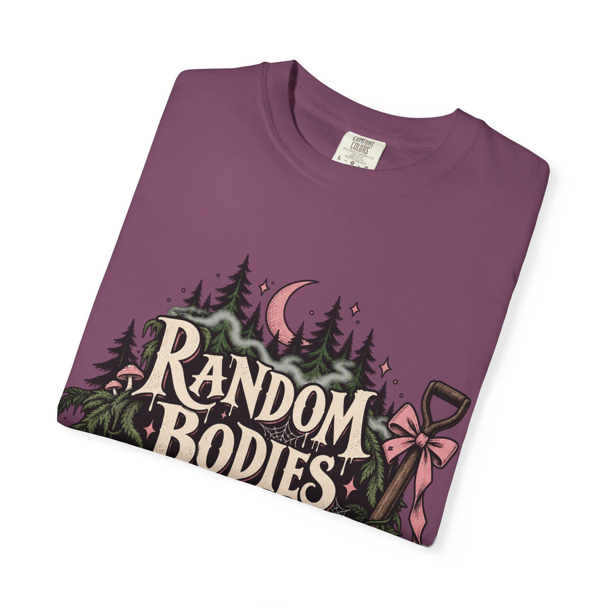 Random Bodies Lying Around Graphic T-Shirt — Dark Humor Halloween Tee