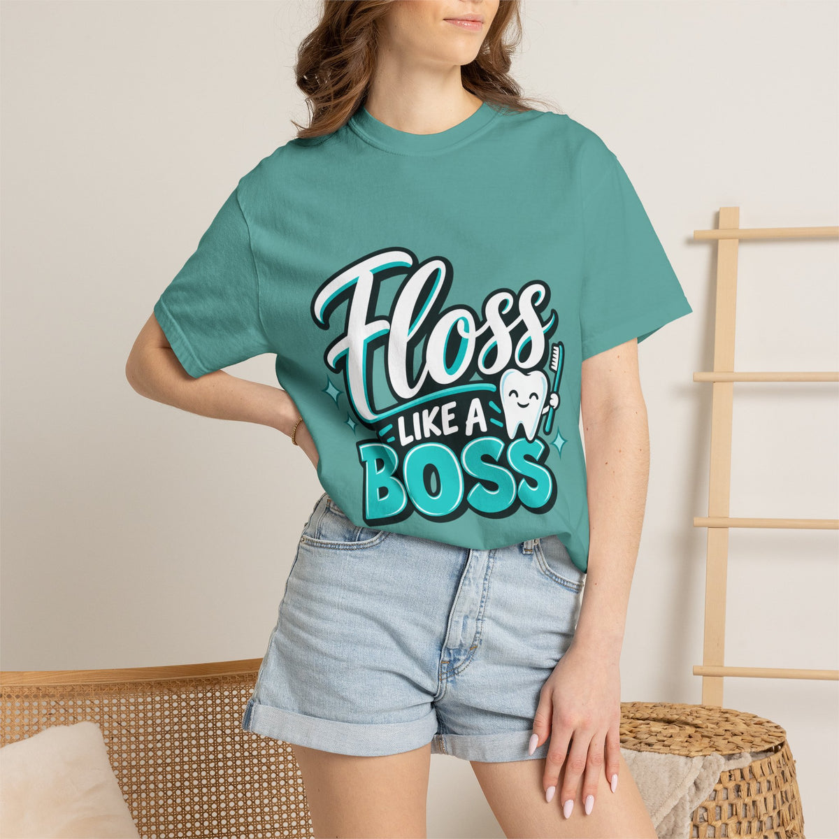 Floss Like a Boss Dental Tee – Cute Dentist, Hygienist & Dental Assistant Shirt