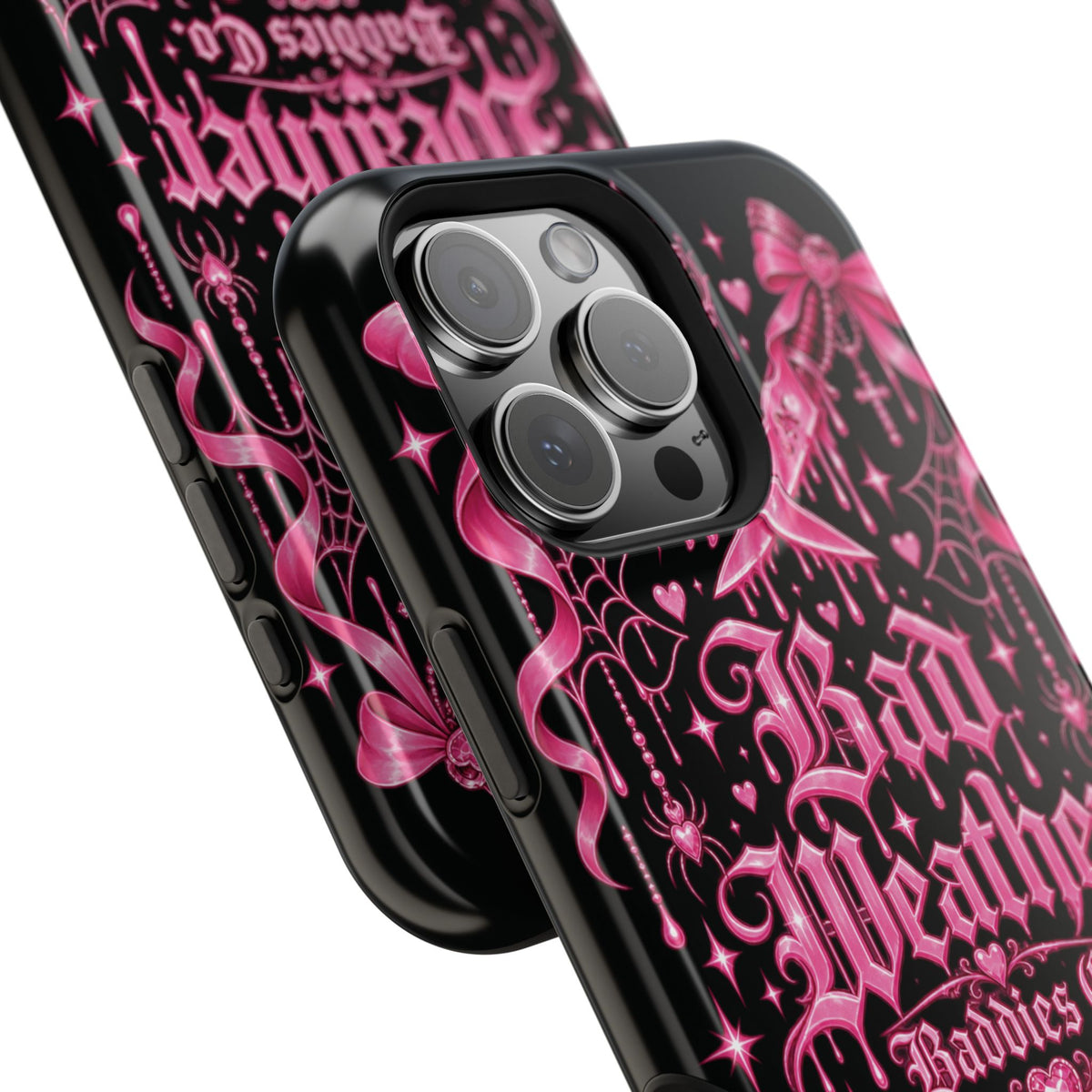 Pink Gothic Magnetic Phone Case With Impact Resistant Protection