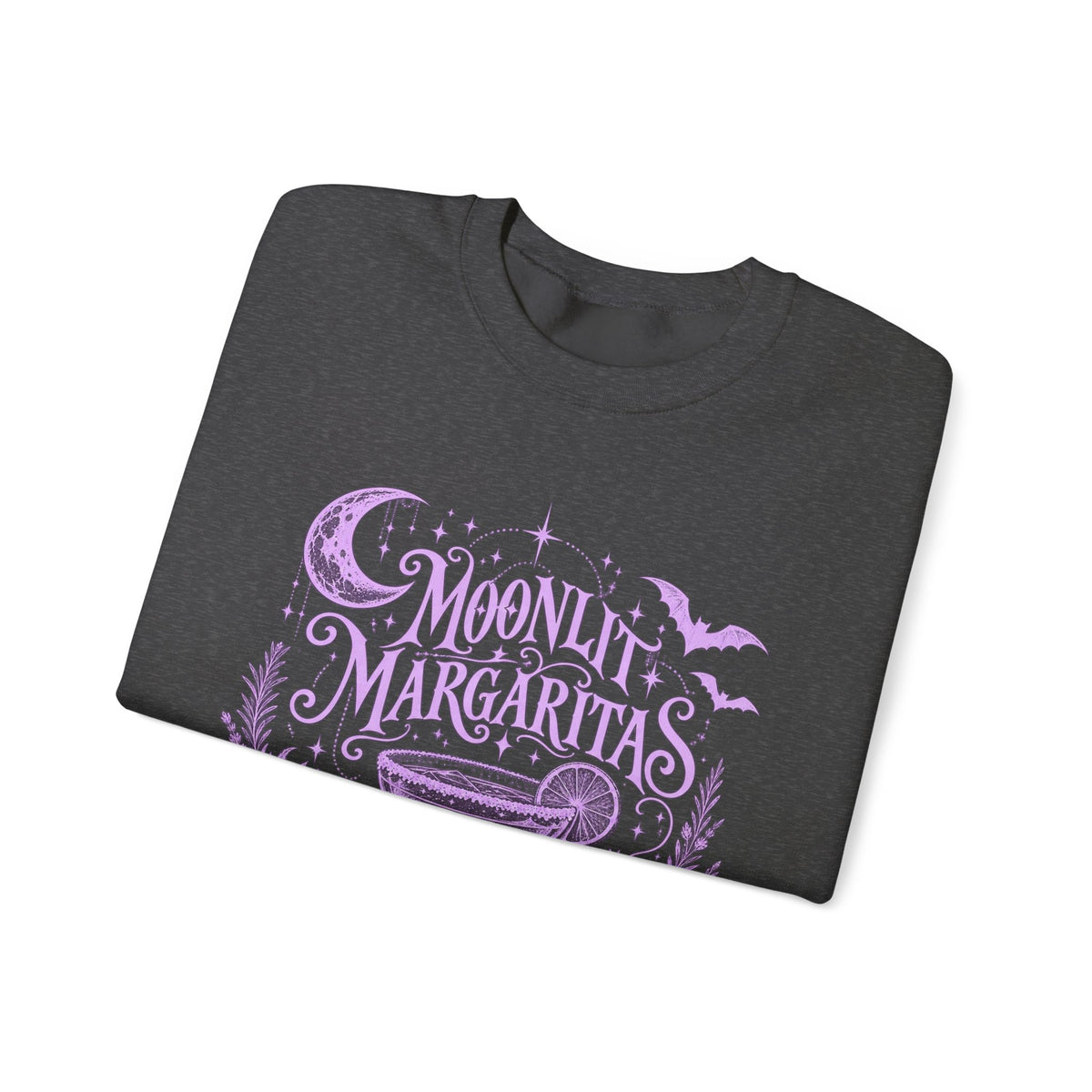 Moonlit Margaritas Witchy Unisex Crewneck Sweatshirt With Celestial Design