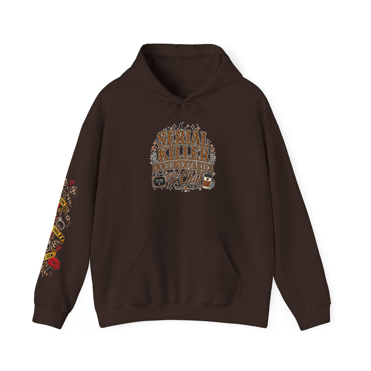 Serial Killer Documentaries and Chill Leopard Hoodie