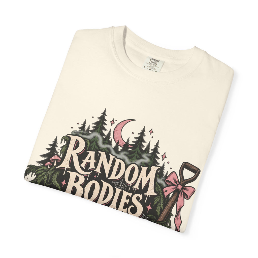 Random Bodies Lying Around Graphic T-Shirt — Dark Humor Halloween Tee